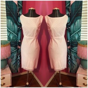 Custom Handmade Summer White Eyelet Wiggle Dress